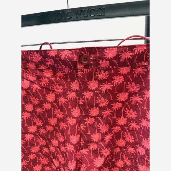 All In Motion Resort Shorts Hybrid Red Tropical Palm Tree Swim Trunks - Picture 4 of 4